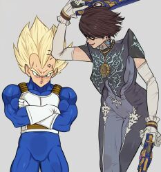vegeta from bayonetta by yoracrab