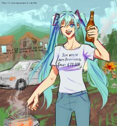 hatsune miku from vocaloid