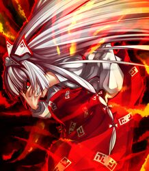 fujiwara no mokou from touhou by kazetto