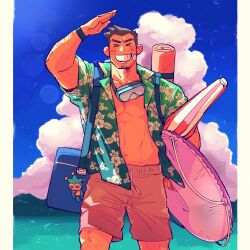 dick gumshoe from ace attorney by yowasabimechaoc