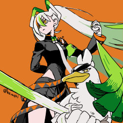 fighting miku (project voltage) from pokemon by harurie