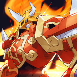 kaisergreymon from digimon by onion maru
