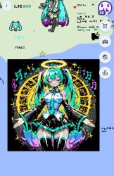 hatsune miku from vocaloid