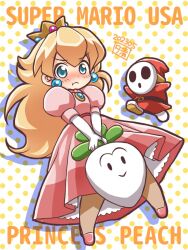princess peach from super mario bros.