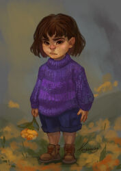 frisk (undertale) from undertale by ekaterina kazartseva