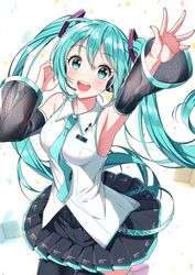 hatsune miku from vocaloid by sutoroa