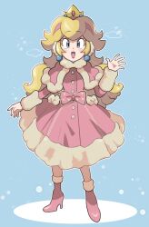 princess peach from super mario bros. by loveycloud