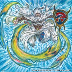 minwu from dissidia final fantasy by amano yoshitaka