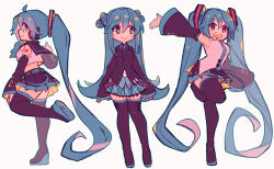 hatsune miku from vocaloid by hikusa