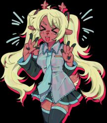 hatsune miku from deltarune by goomyloid