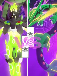 mega rayquaza from jujutsu kaisen by cardnlh