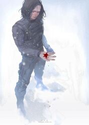 bucky barnes from captain america: the winter soldier by huangdanlan