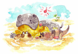 hippopotas from pokemon by no. 017