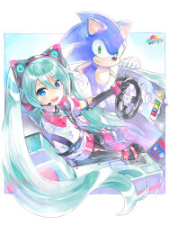 hatsune miku from sonic (series) by kei (keigarou)