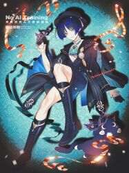 scaramouche (cat) (genshin impact) from genshin impact by naru9