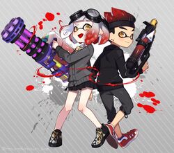 inkling from splatoon (series) by nou
