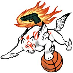 amaterasu (ookami) from ookami (game)