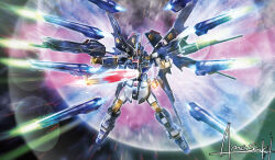 strike freedom gundam from gundam by amasaki yusuke