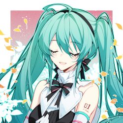 hatsune miku from vocaloid