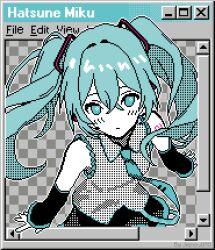 hatsune miku from microsoft windows