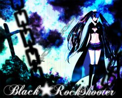 black rock shooter (character) from black rock shooter by asasa