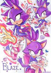 blaze the cat from sonic (series)