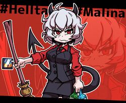 malina (helltaker) from helltaker by setter (seven stars)