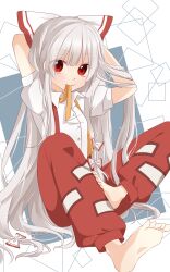 fujiwara no mokou from touhou by tsuno no hito