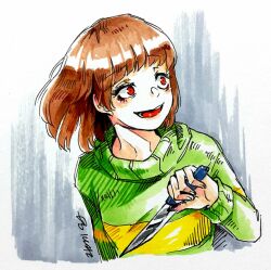 chara (undertale) from undertale by lan999i