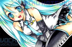 hatsune miku from vocaloid by shira ichigo
