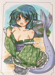 wakasagihime from touhou by natumoro