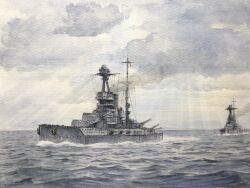 hms warspite from original by atelier bono