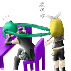 hatsune miku from vocaloid by dws