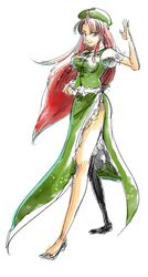 hong meiling from touhou by glorel
