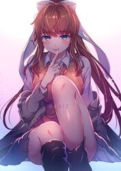 monika (doki doki literature club) from doki doki literature club by aicedrop