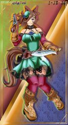rice shower (umamusume) from dragon ball
