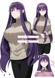 yuri (doki doki literature club) from doki doki literature club