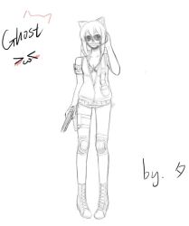 ghost (modern warfare 2) from call of duty by liuyuart