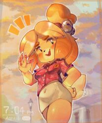 isabelle (animal crossing) from animal crossing by onimiere