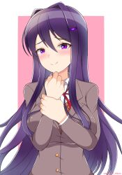 yuri (doki doki literature club) from doki doki literature club