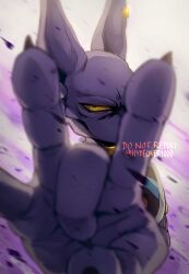 beerus from dragon ball by hydeover9000