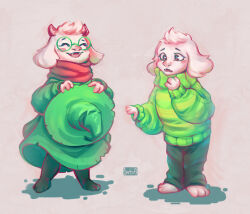 asriel dreemurr from deltarune by samsa