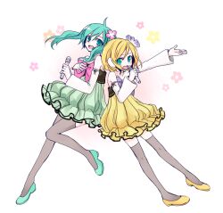 hatsune miku from colorful x melody (vocaloid) by niboshi