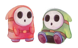shy guy from super mario bros. by drawkill