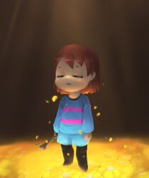 frisk (undertale) from undertale by korhiper