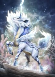 kirin (monster hunter) from monster hunter (series) by kemonomichi (blue black)