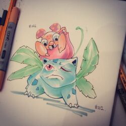 ivysaur from pokemon by ex-shen