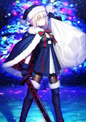 artoria pendragon (fate) from christmas by takeuchi takashi