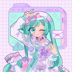 hatsune miku from vocaloid by kawano rikopin