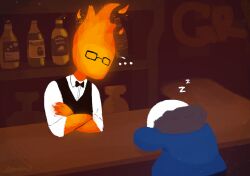 grillby from undertale by aer0hail
